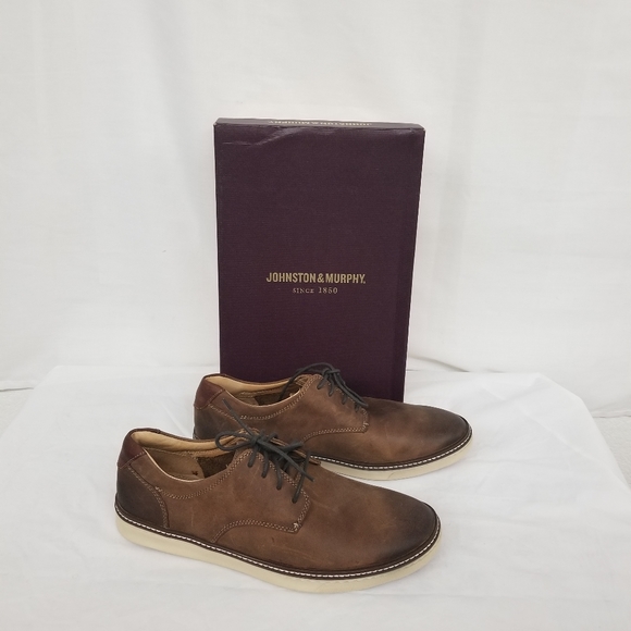 johnston & murphy mcguffey casual plain toe sneaker